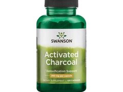 Swanson Activated Charcoal (Carbune activat) 260 mg - 120 Capsule